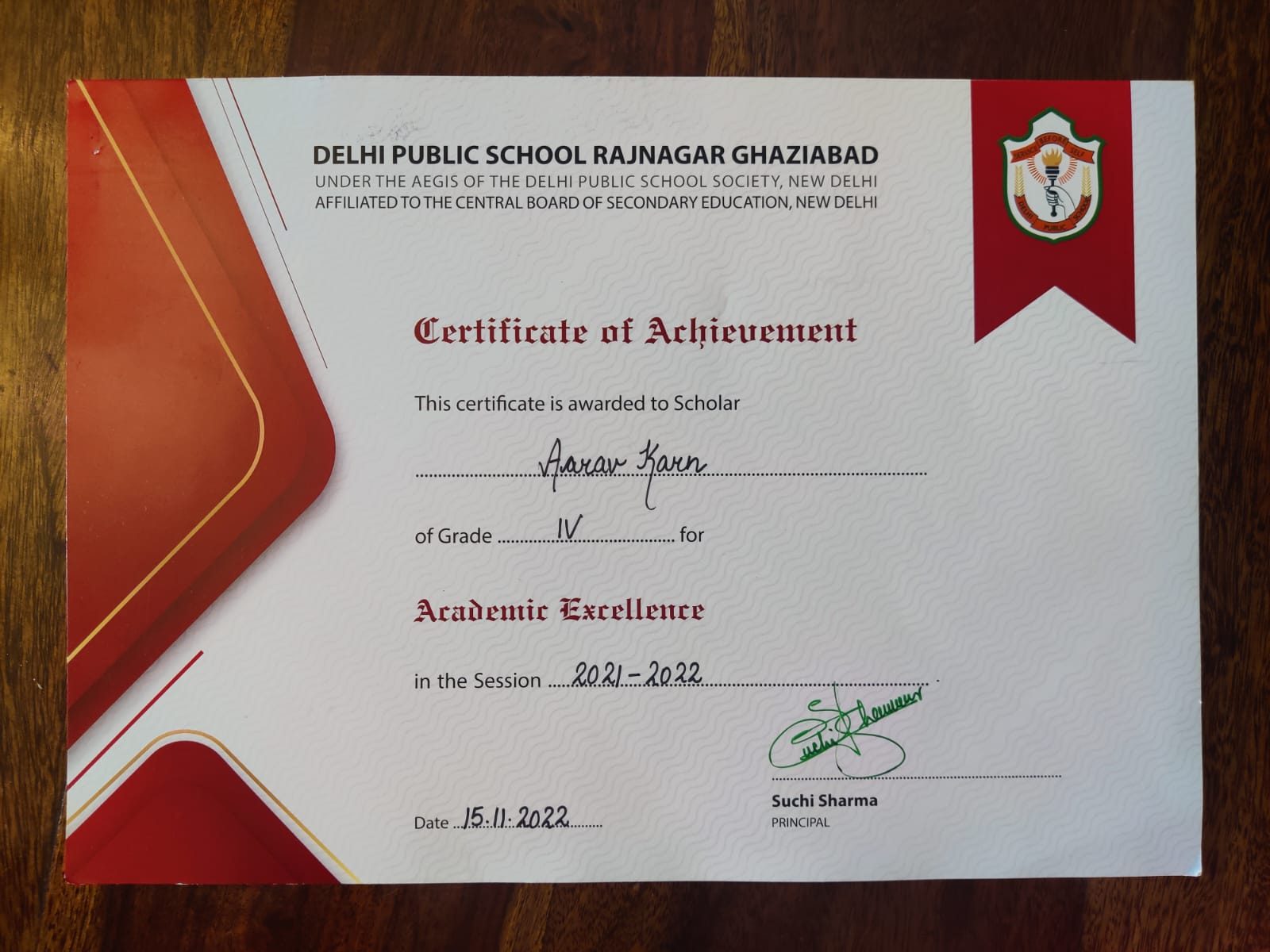 Grade IV Scholar